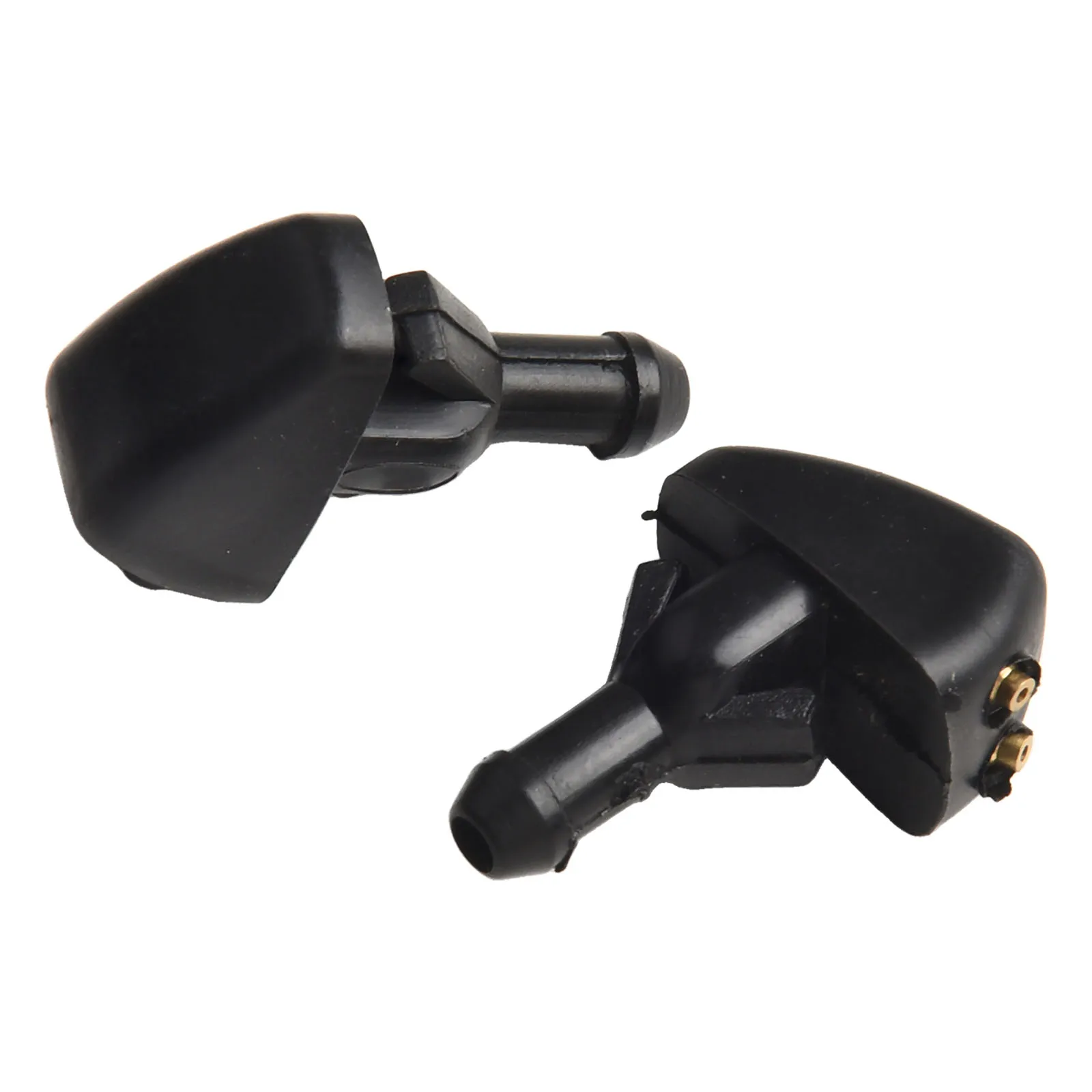 2 قطعة فوهة فوهة اليسار البلاستيك اكسسوارات الأسود قطع غيار السيارات الخارجية الخارجي لفورد غسالة الزجاج الأمامي أجزاء