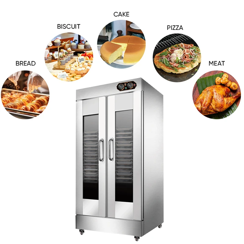 CE ETL Certified Commercial 16/32 Tray Dough Proofer Bread Pizza Dough Fermentation Cabinet Proofing Cabinet Bakery Equipment