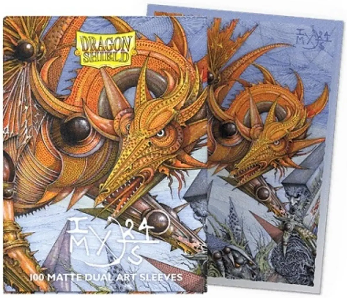 100pcs Dragon Shield Matte Dual Art Sleeves Tourment Card Sleeves Magical PKM PTCG Card Cover Cards Protector 66x91mm