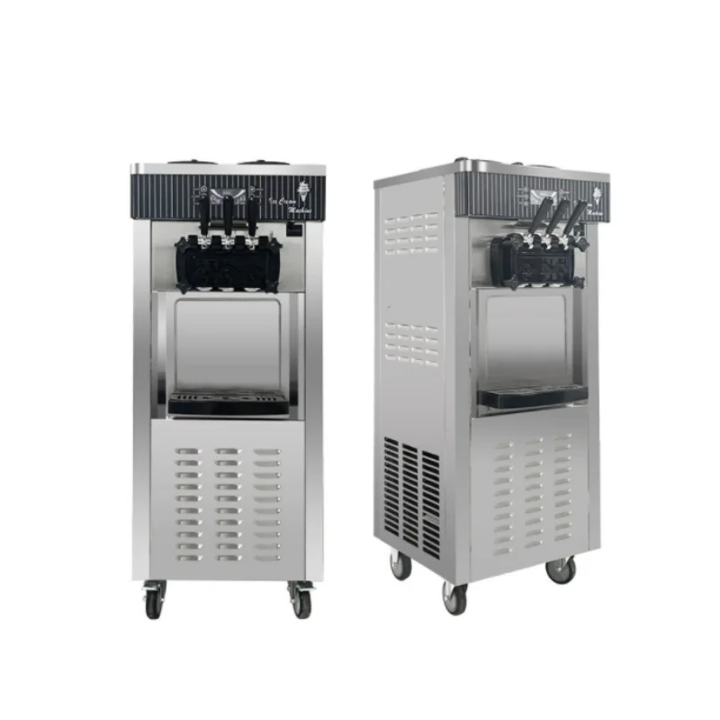 Korean 20L/H Hot Selling Soft Milk Ice Cream Making Machine Professional Coffee Shop Swirl Snowflake Ice Cream Making Machine