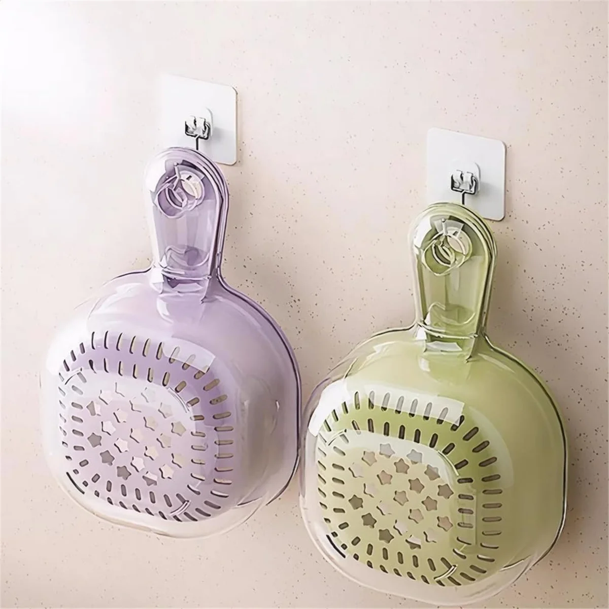 

Double-layer drainage basket with handle