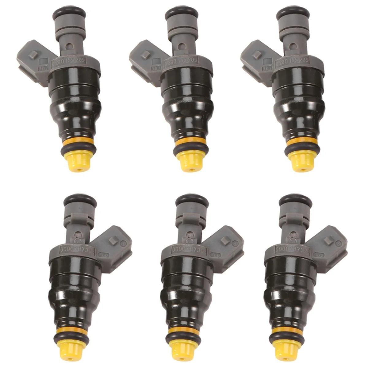 

6 Pcs New Fuel Injector Nozzle 0280155209 0000787323 for Benz