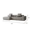 Leather Sofa First Layer Cowhide Modern Minimalist Italian Light Luxury Living Room down Art-Sofa living room furniture