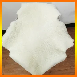 Short curly hair Whole sheepskin Wool carpet Household floor mat Fur all-in-one home casualpure color genuine leather