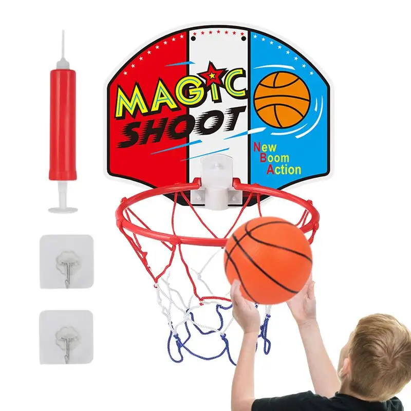 

Indoor Mini Basketball Hoop Set Wall-Mounted Basketball Board Set Basketball Practice Toy For Kids Mini Basketball Indoor