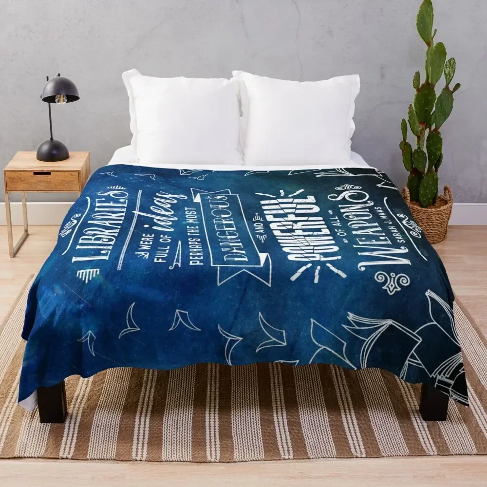 

Libraries Throw Blanket Soft Sherpa Fleece Warm Blanket for Winter