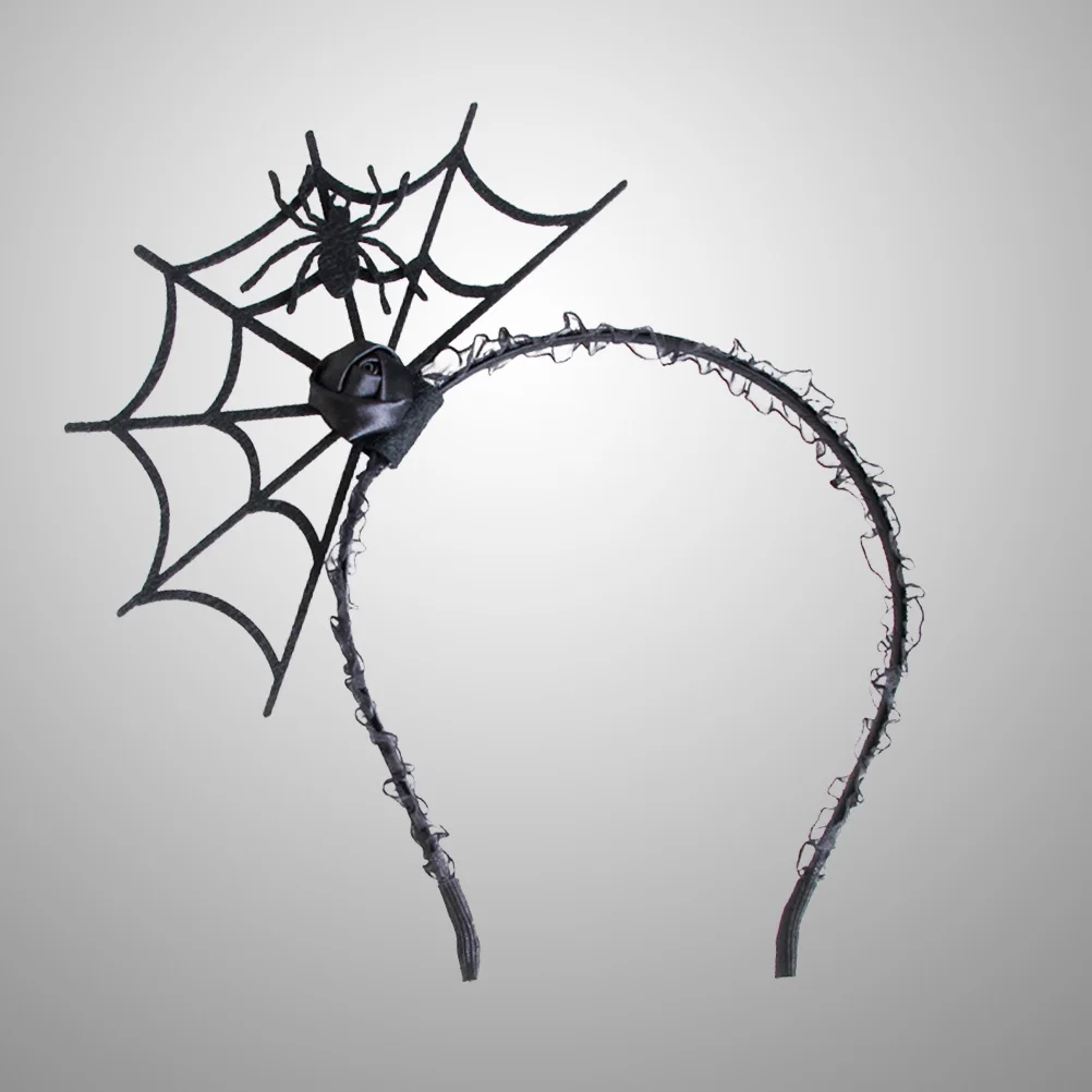 

Spider Web Headb Halloween Costume Lightweight Comfortable Black Outfits Novelty Headb s Party DIY Decorations