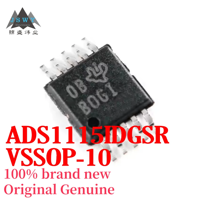 

(5/50pcs) ADS1115IDGSR ADS1115 Silk Screen BOGI VSSOP-10 16-Bit Analog-to-Digital Converter Chip Genuine Stock Free Shipping