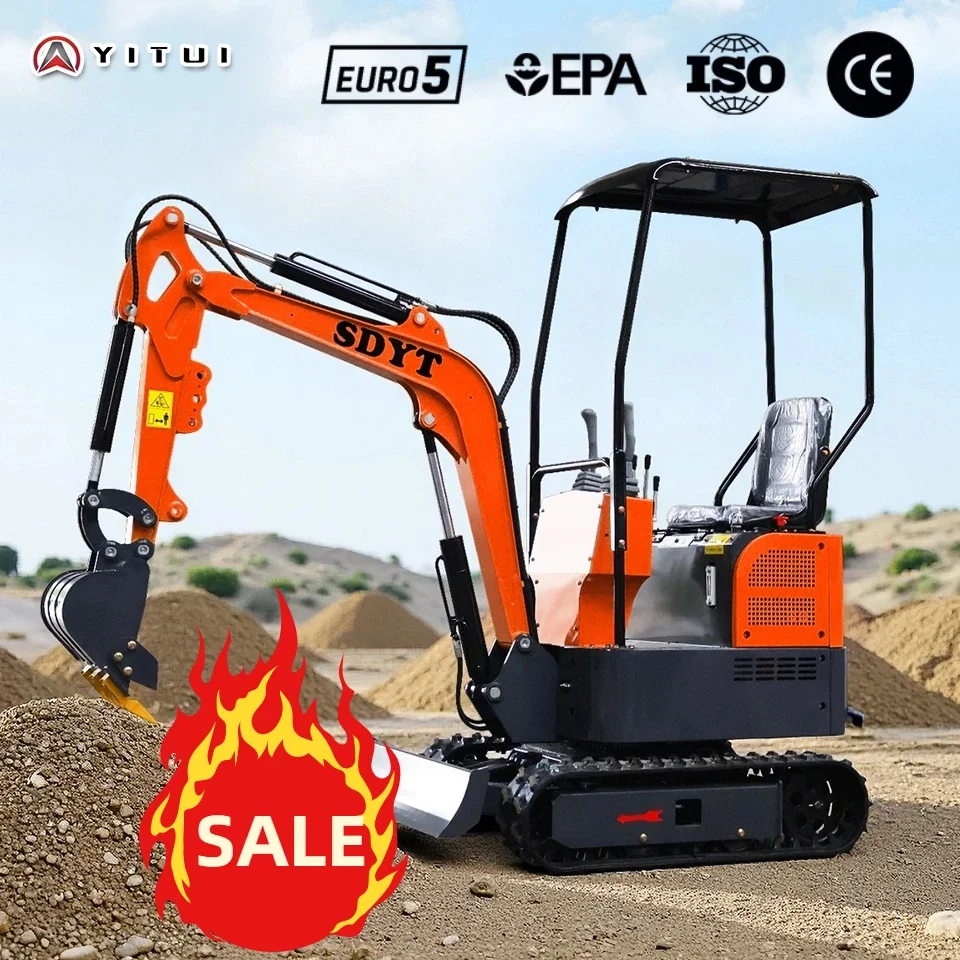 حفارات صغيرة جديدة 2025 تسليم سريع 1.5 طن حفارات يورو 5/Epa مخصصة للفناء الخلفي والحديقة المناظر الطبيعية