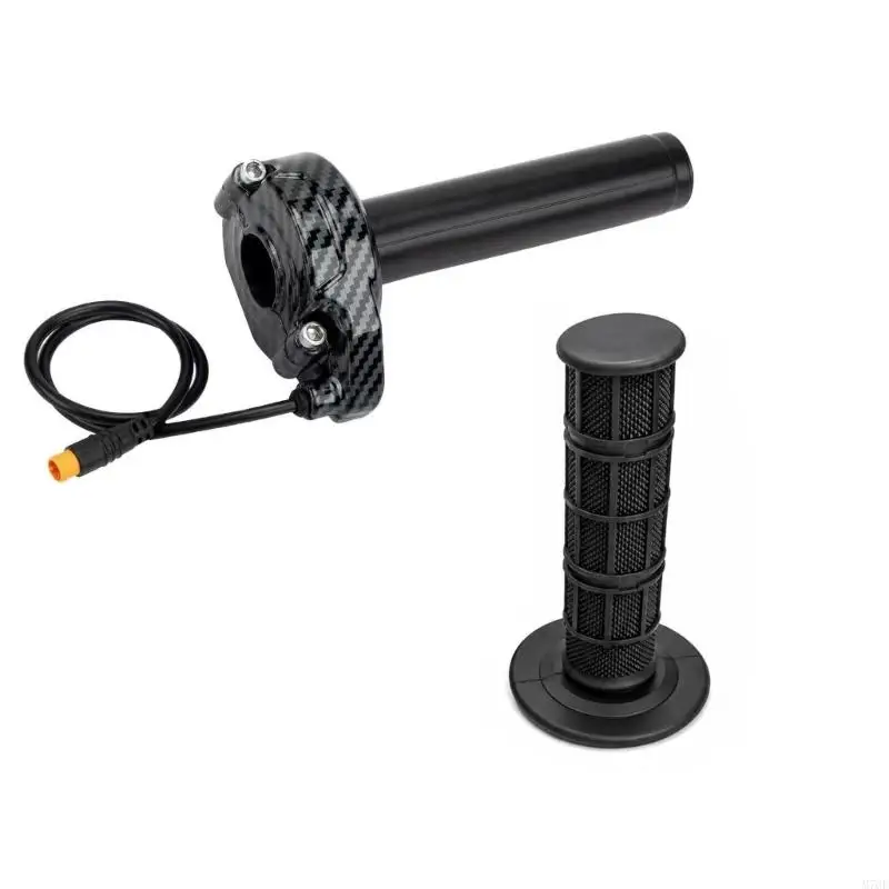M76E E-Bike-Lenker-Service-Kit mit Volldreh-Gasgriffsteuerung, 3-poligem Kabelende, 7/8-Zoll-Passform, Kabelleitung – Detail 8