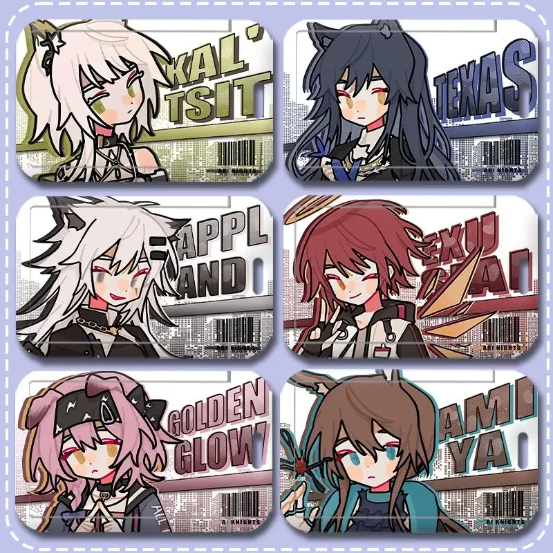 

Arknights Exusiai Kal'tsit аниме выдвижной наконечник студенческая карта еды автобус дорожный держатель для карт дорожная крышка для карт брелок кулон