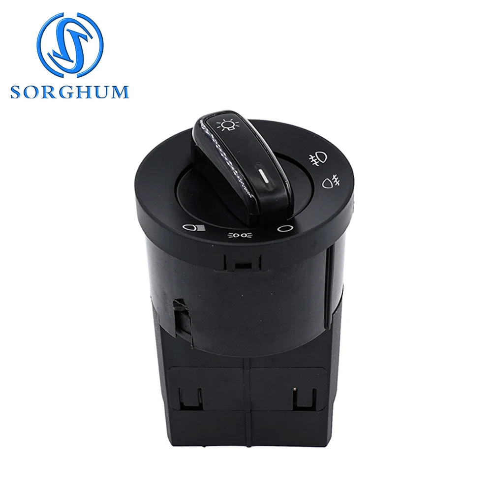 SORGHUM 6R0941531E 17 Pins Car Headlight Control Switch Fog Lamp For Volkswagen VW Polo 6R UP Seat Mii 2012-2016 Ajustment Knob