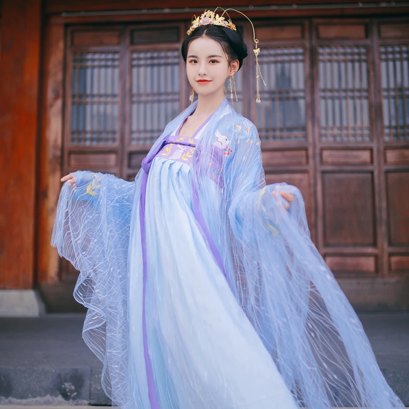 

Count Autumn Color【Moon Rabbit】Two Year Anniversary Original Hanfu Women Summer Chest Length Embroidered Daily Set