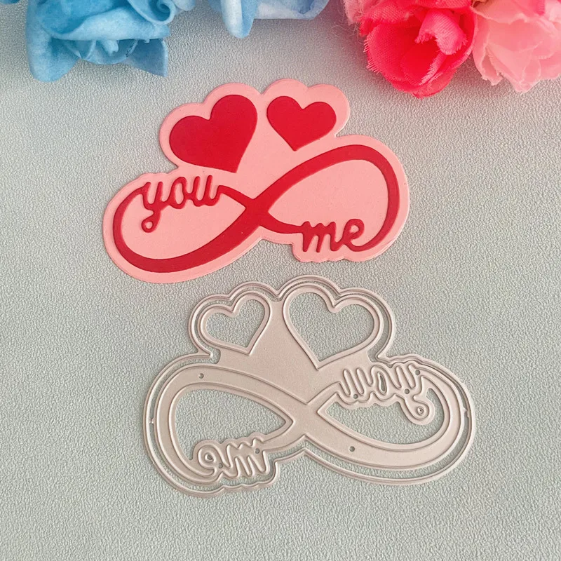 valentine heart you me scrapbook die Metal Cutting Dies DIY Scrapbook Paper Cards Embossing Craft Die Cut handmade craft