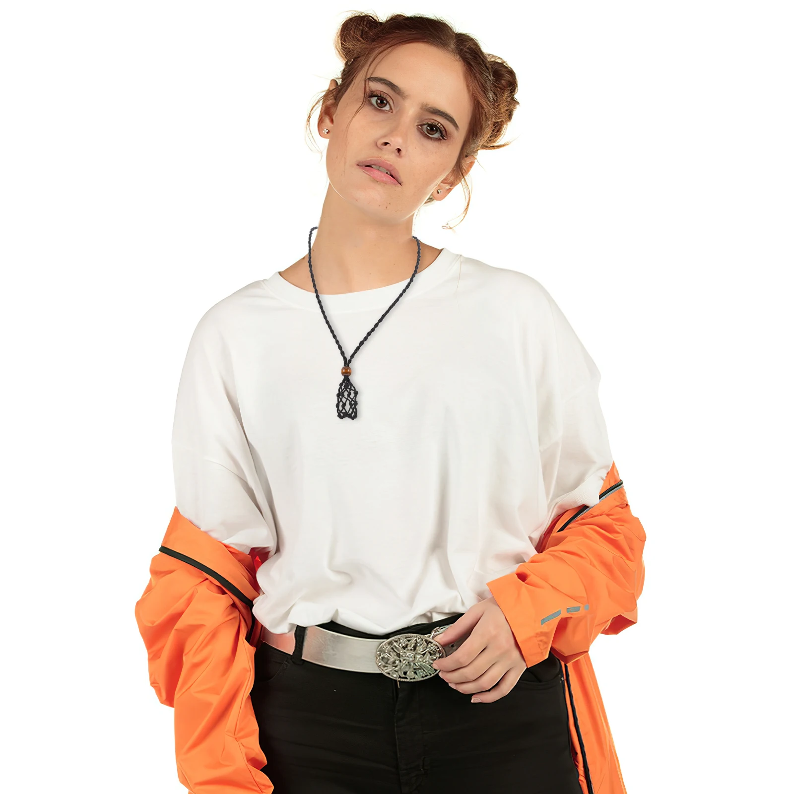 

2pcs Hand Woven Cotton Crystal Cage Adjustable Pendant Holder Replacement For Diy Jewelry Making Stone Woven Cord Empty Cage