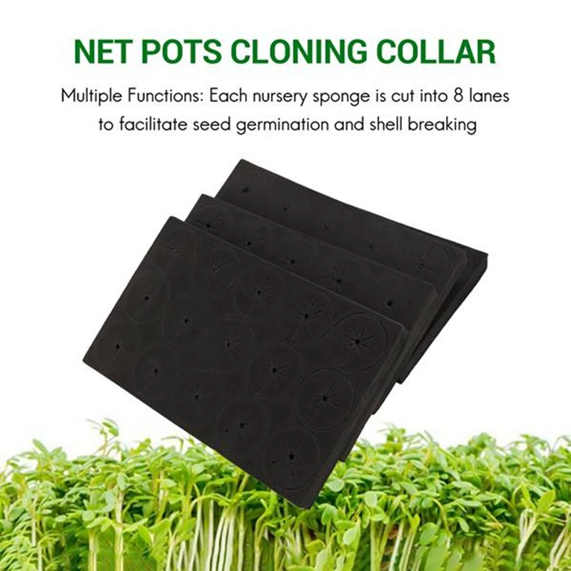 70Pcs Garden Clone Planting Sponge For 2 Inch Net Pots Hydroponics Systems And Plants Root Sponge