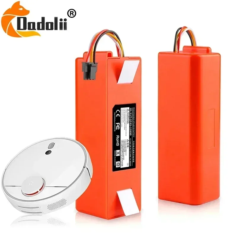 14,4 V 12800 mAh Robotic Staubsauger Ersatz Batterie Für Xiaomi Roborock S55 S60 S65 S50 S51 S5 MAX S6 teile