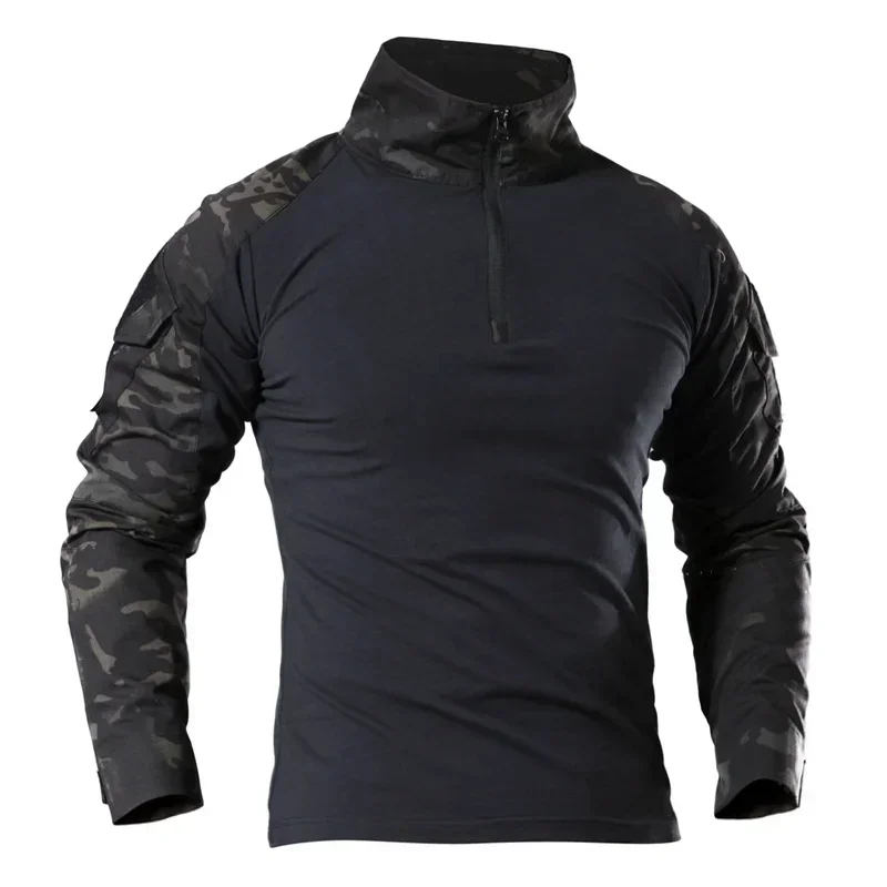 Übergroße Streetwear Outdoor Taktische Wandern T-Shirts Männer Kampf CP Langarm Jagd Klettern Hemd Baumwolle Sport Kleidung 2026