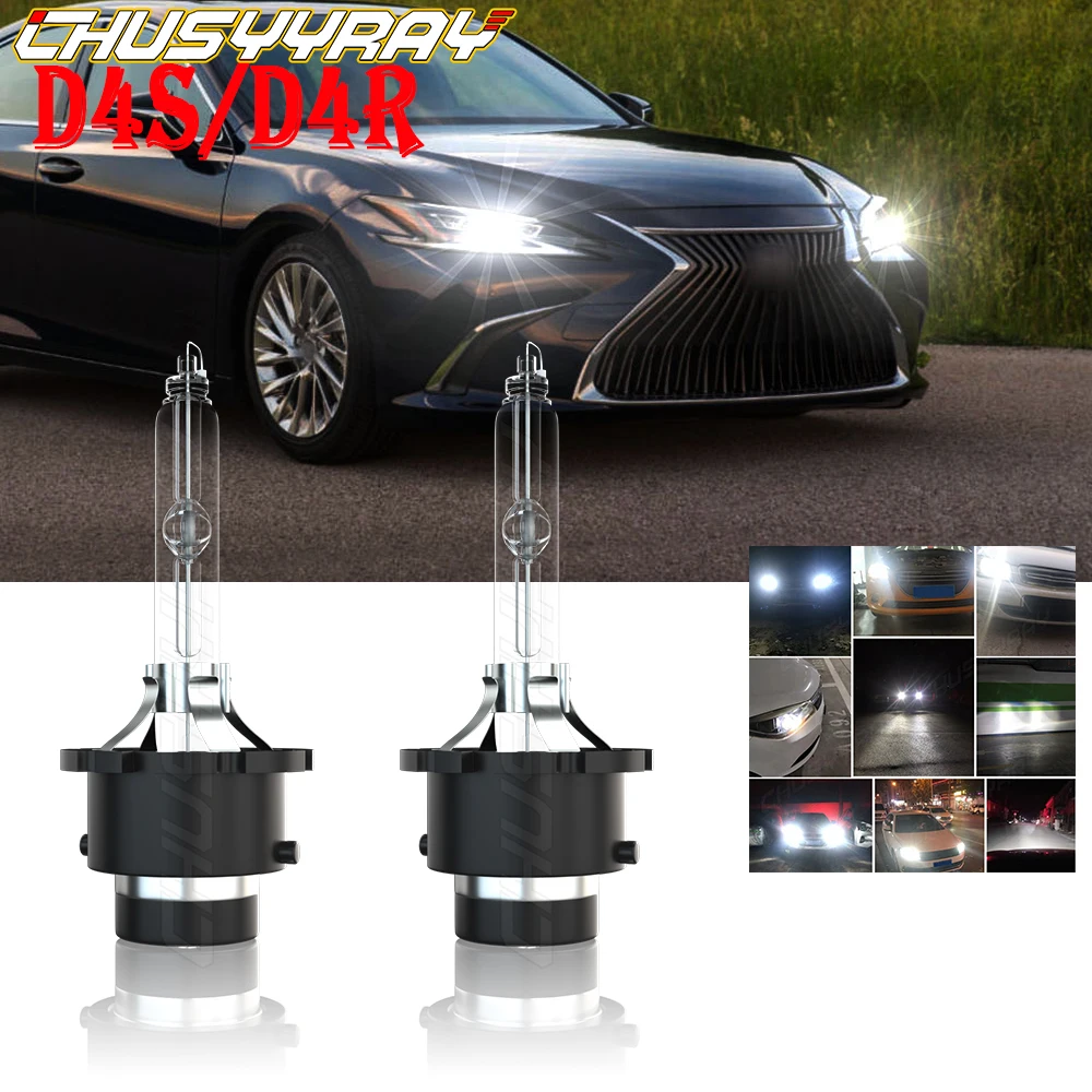 

CHUSYYRAY Led Lights For Car Compatible For Lexus GS350 2007-2011 2x D4S/D4R Xenon HID Headlight Replacement Bulbs Kit Car Light