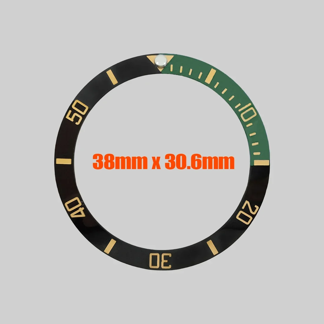 38mm Watch Ceramic Bezel Insert SUB Bezel Ring Fit for SUB SKX007 SKX009 SRPD Watch Case NH35 Case Curved Ceramic Ring