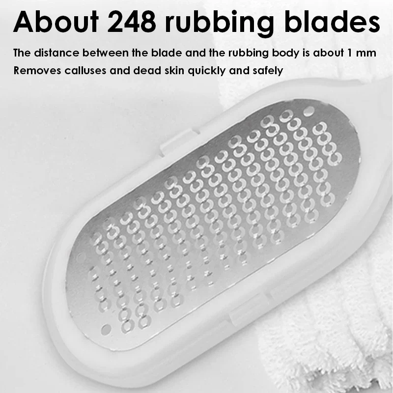 Outils de pédicure professionnels, lime à callosités en acier inoxydable, dissolvant de peau morte, grattoir pour les soins des talons, 1/2/3 pièces