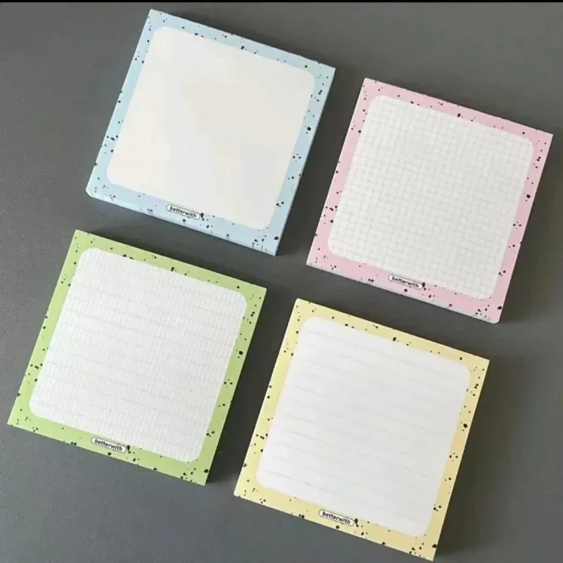 Transparente "Sticky Note Pads, Blocos, Papelaria Escolar, Material de Escritório, 100 Pcs por Pacote