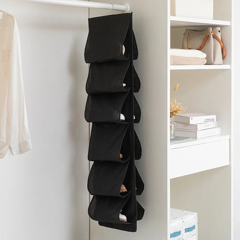 Hanging Pocket organizer for shoe Three-dimensional storage hanging bag Shoes organizer for wardrobe Storage shoes in the closet