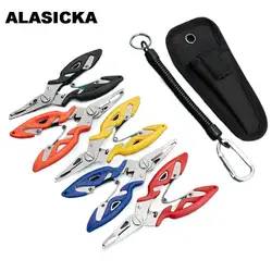 ALASICKA Multifunction Fishing Plier Scissor Fishing Braid Line Lure Cutter Hook Remover Fishing Cutting Fish Use Tongs Scissors