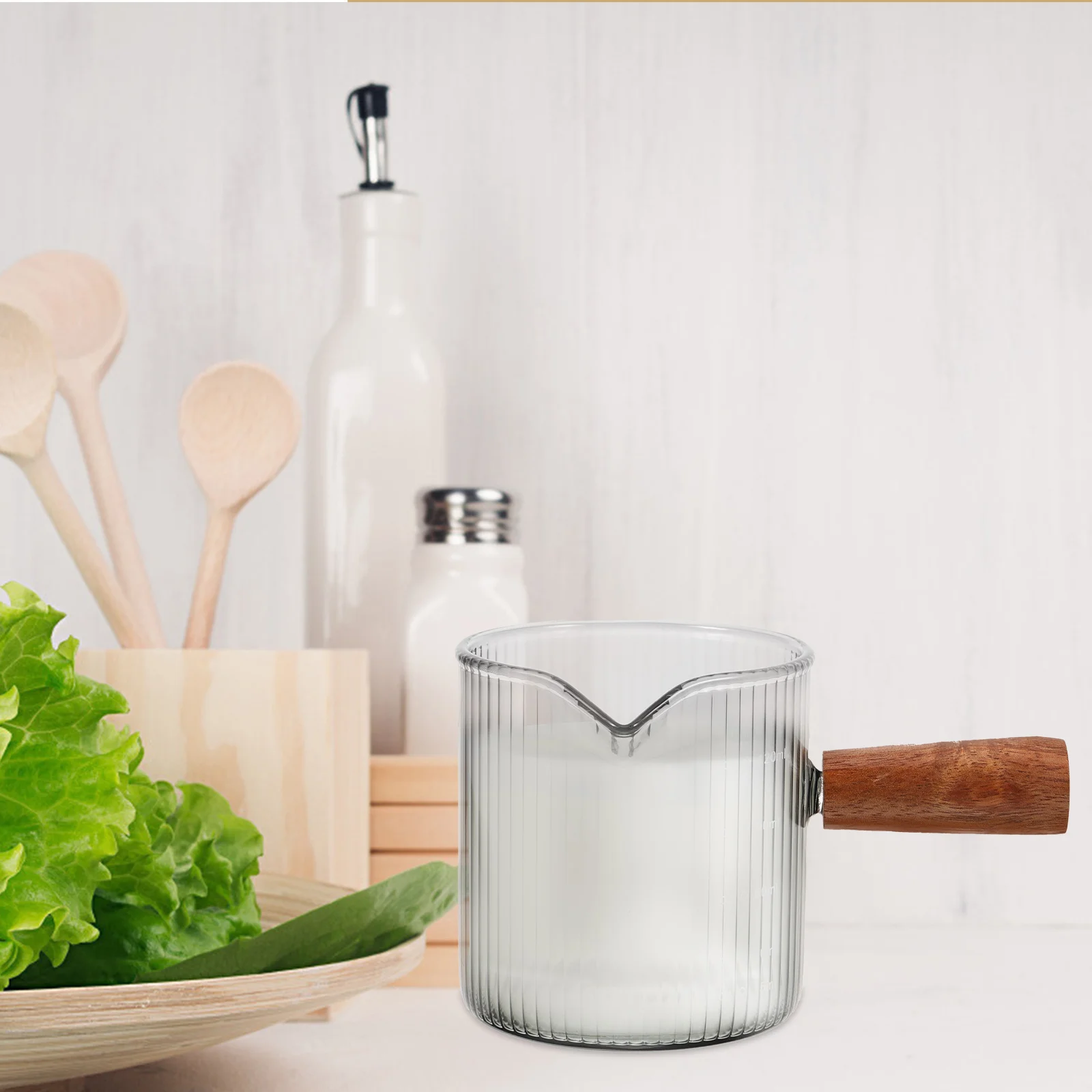 

Glass Coffee Pitcher Milk Frothing Jug Espresso Pouring Cup Creamer Dispenser For Home Kitchen Use Coffee Bar Supplies