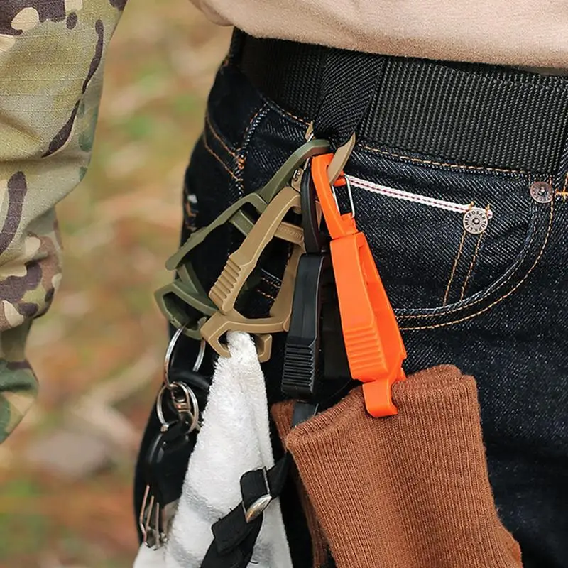 Clips multiusos para guantes de trabajo, Clips de soporte para guantes, Clips para trabajadores de la construcción, fijación cruzada para guantes, llaves, linterna