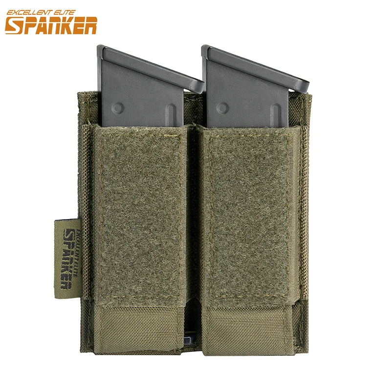 EXCELLENT ELITE SPANKER Tactical Pistol Magazine Pouches Molle Double Mag Pouch Airsoft  Glock Gun Bag