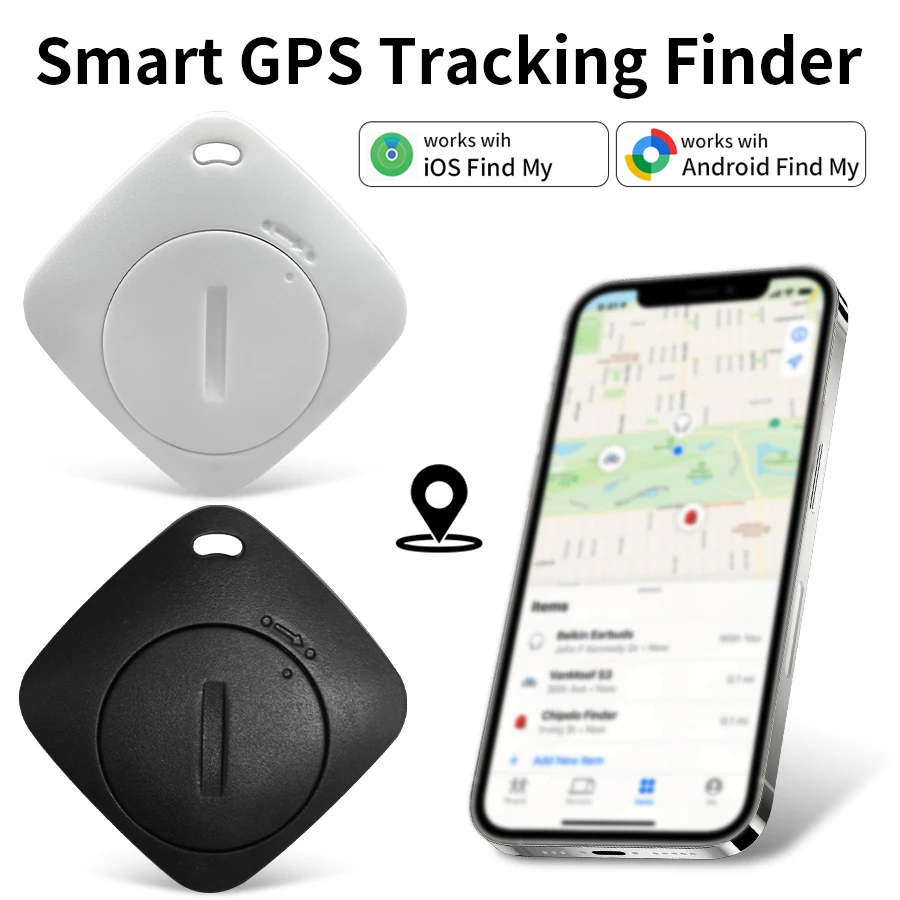 

Smart Bluetooth GPS Tracker Works with Android/IOS Find My App Tag Anti Lost Reminder Device Locator Car Key Pets Kids Finder