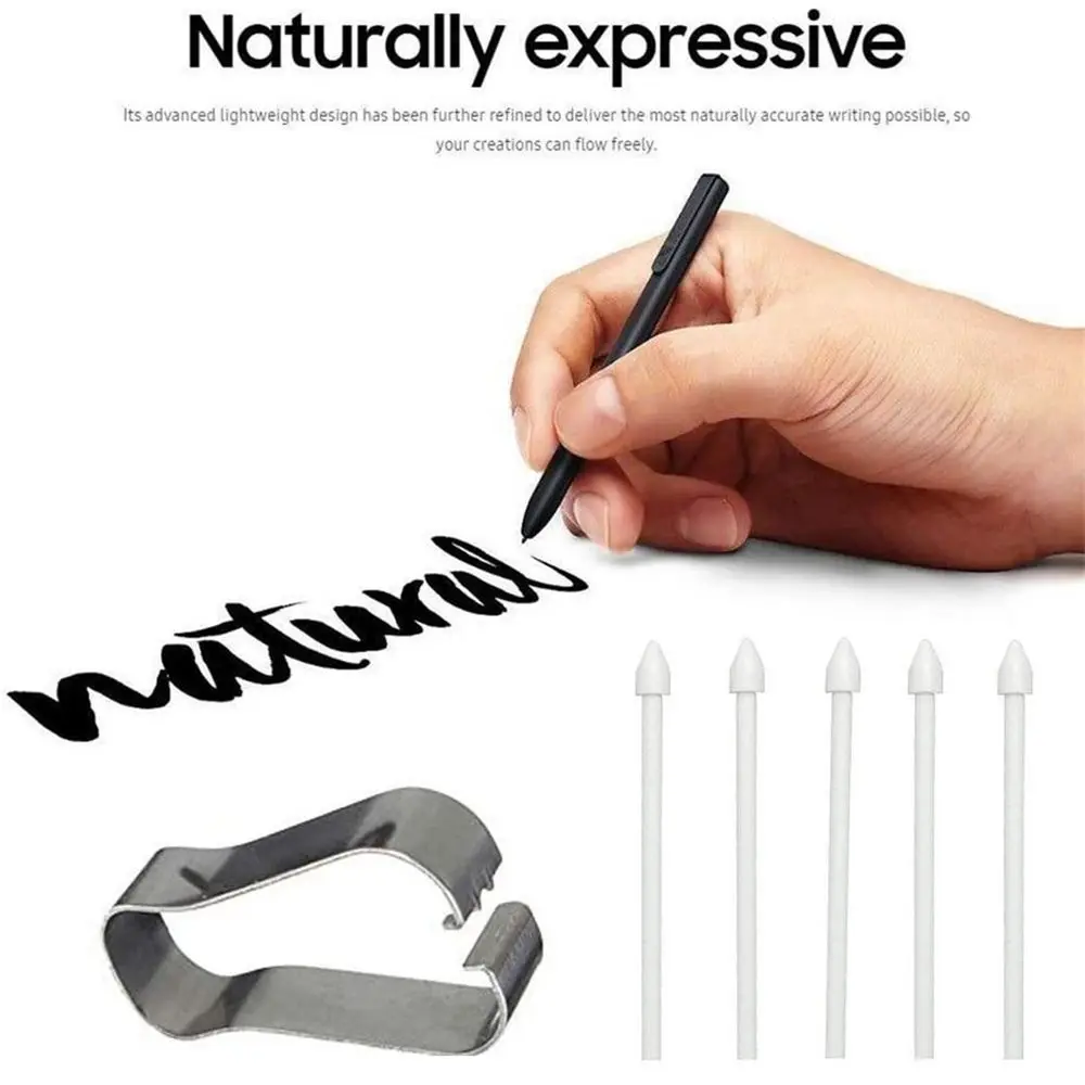 Smoothly Accessories with Metal Clip Pen Point Replacement Nib Touch Pen Tips Stylus Refill Tool For Samsung Galaxy S Pen