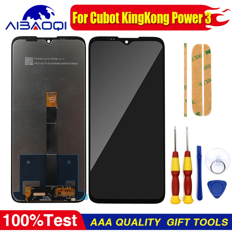 Pantalla táctil nueva para Cubot KingKong Power 3 KingKong Star 2 KingKong ES 3 Phone LCD Display Repuesto con herramienta de desmontaje gratis 3
