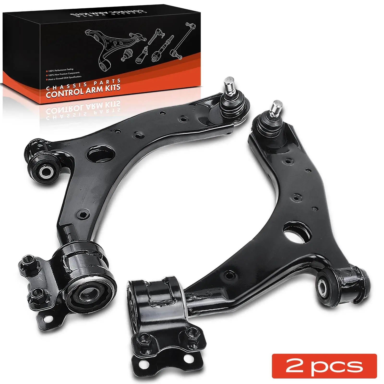 Frankberg 2x draagarm vooras links onder rechts voor Mazda 3 BK 3 notchback 5 CR CW Bj 2003 B32H34350E B32H34300