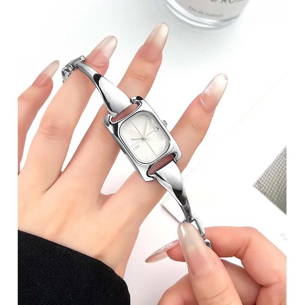 

Женские кварцевые часы GEDI, роскошные квадратные часы-браслет, элегантные и стильные женские кварцевые наручные часы, подарок для женщин