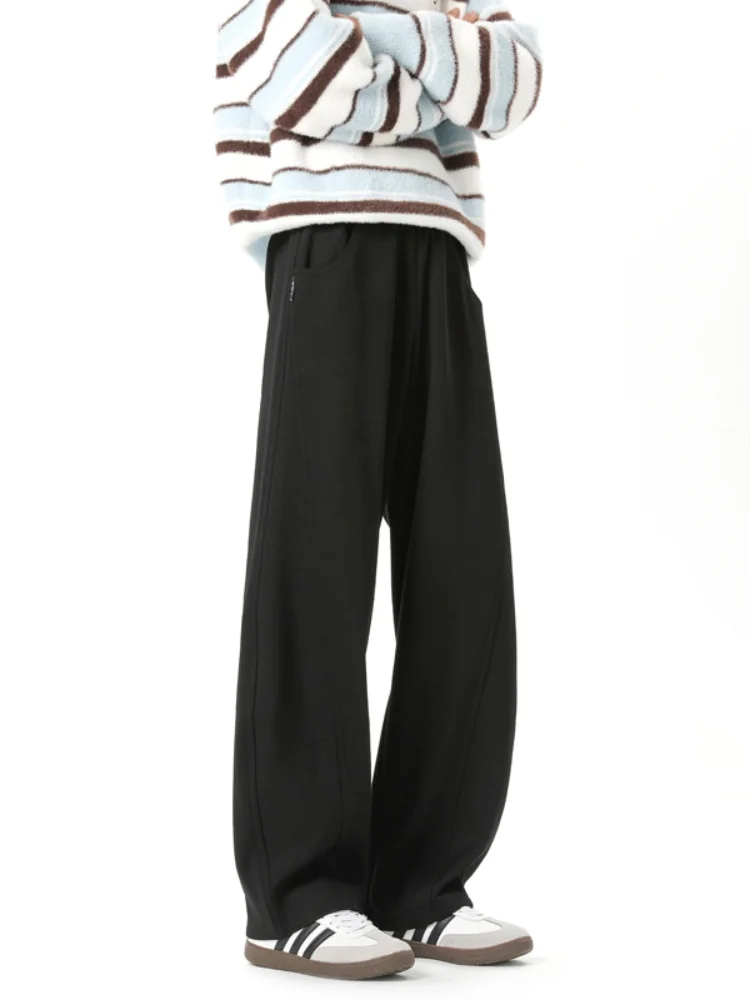 

Мужские зимние утепленные брюки Cleanfit с широкими штанинами, свободные повседневные спортивные брюки, модные прямые брюки с эластичной резинкой на талии