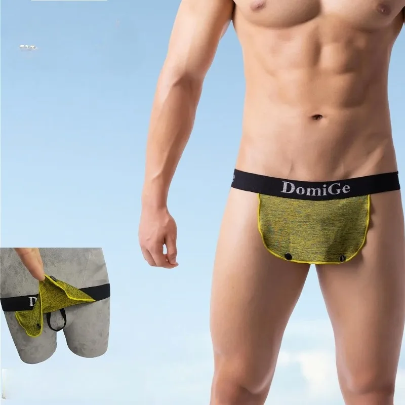 

Curtain Style Fashion Thongs Men's Sexy Lingerie Loop Underwear Man Open Butt Crotchless Panties Male Sissy Erotic G-Strings