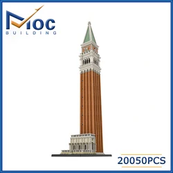 MOC Building Block Saintmarks Campanile Bell Tower Technology Bricks Ultimate Collector Series Model DIY Assembly Toys Gifts