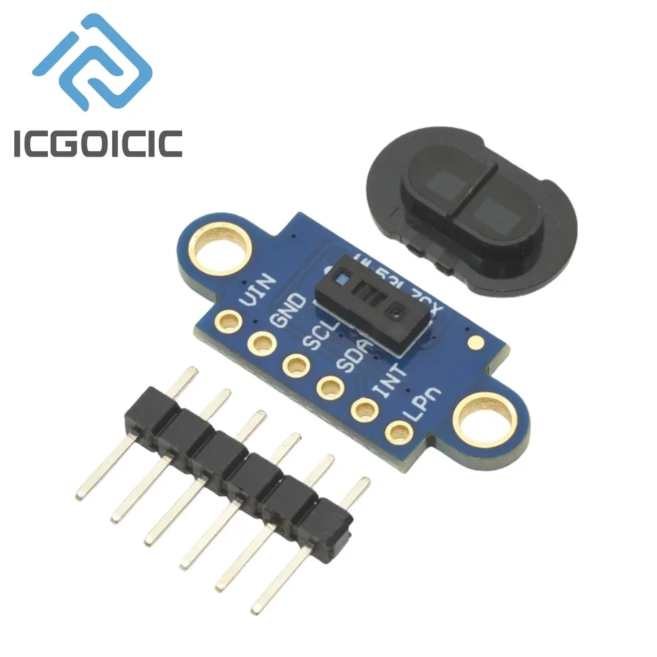 VL53L7CX 8x8 Multi-Zone Time-of-Flight Sensor – 64-Point ToF Distance Module, I2C for Robotics & Gesture Control