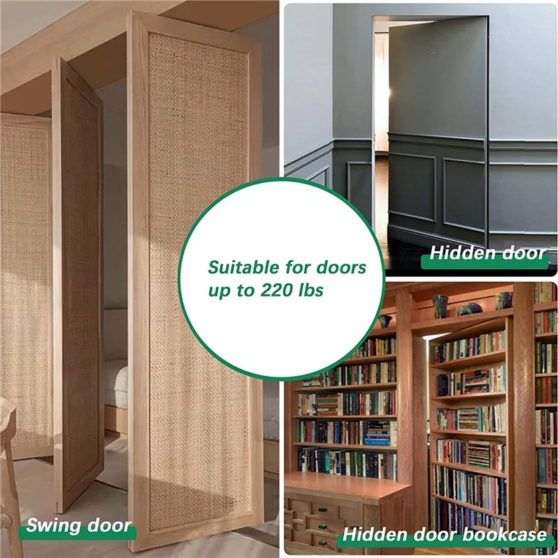 ABFY-2X Pivot Hinge Stainless Steel Closet Door Hinges Rotation Hinges For Wooden Door Heavy Duty Closet Hinges