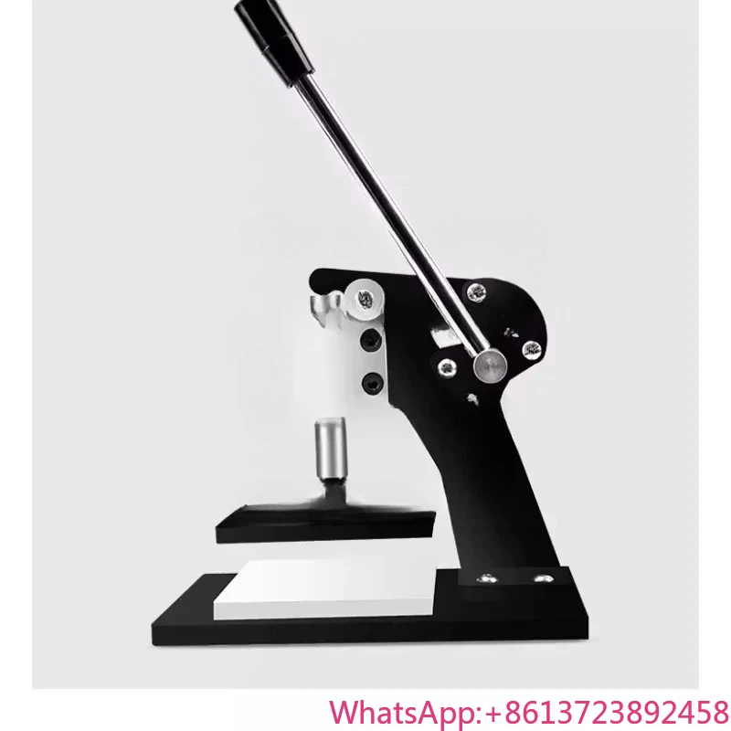 

Small Desktop Manual Die Cutting Machine 90x130mm Paper Label Sticker Press for Business & Industrial Use