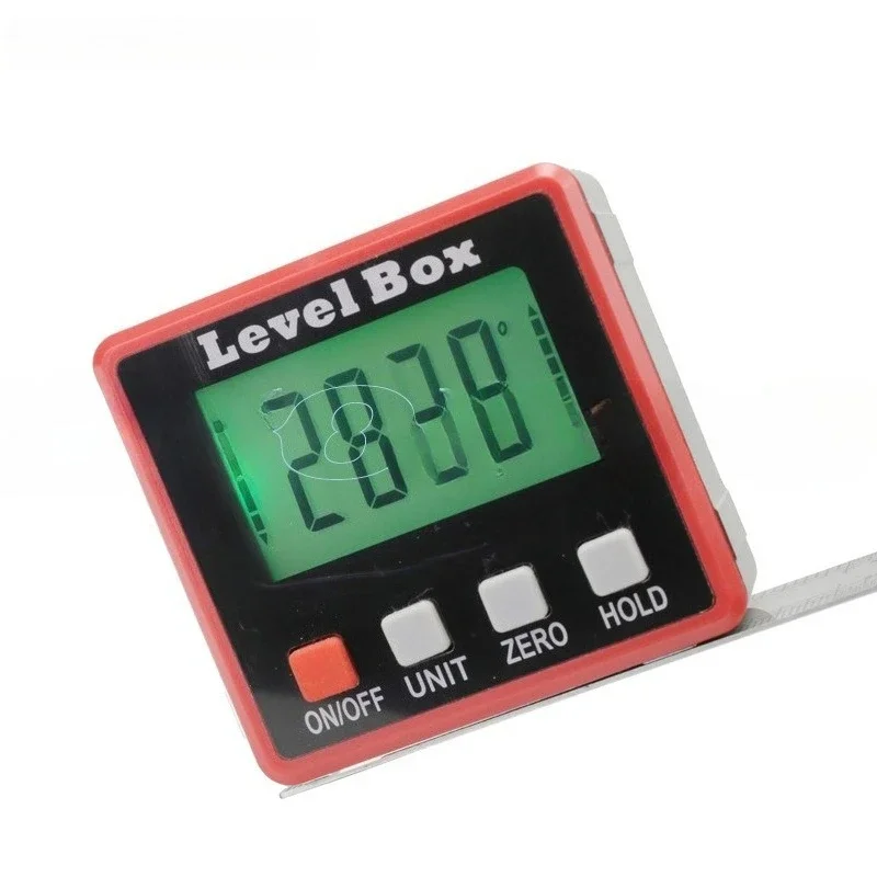 New strong magnetic digital display inclination box, inclination meter electronic level ruler angle ruler, measure inclination