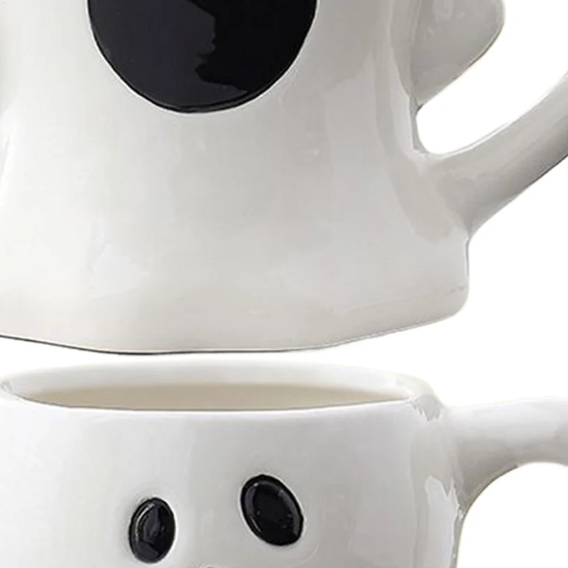 

Halloween Coffee Mugs 400ml Ghost Face Cute Halloween Mug Gothic Spooky Cup Ceramic Bottle For Tea Kitchen Party Drinks