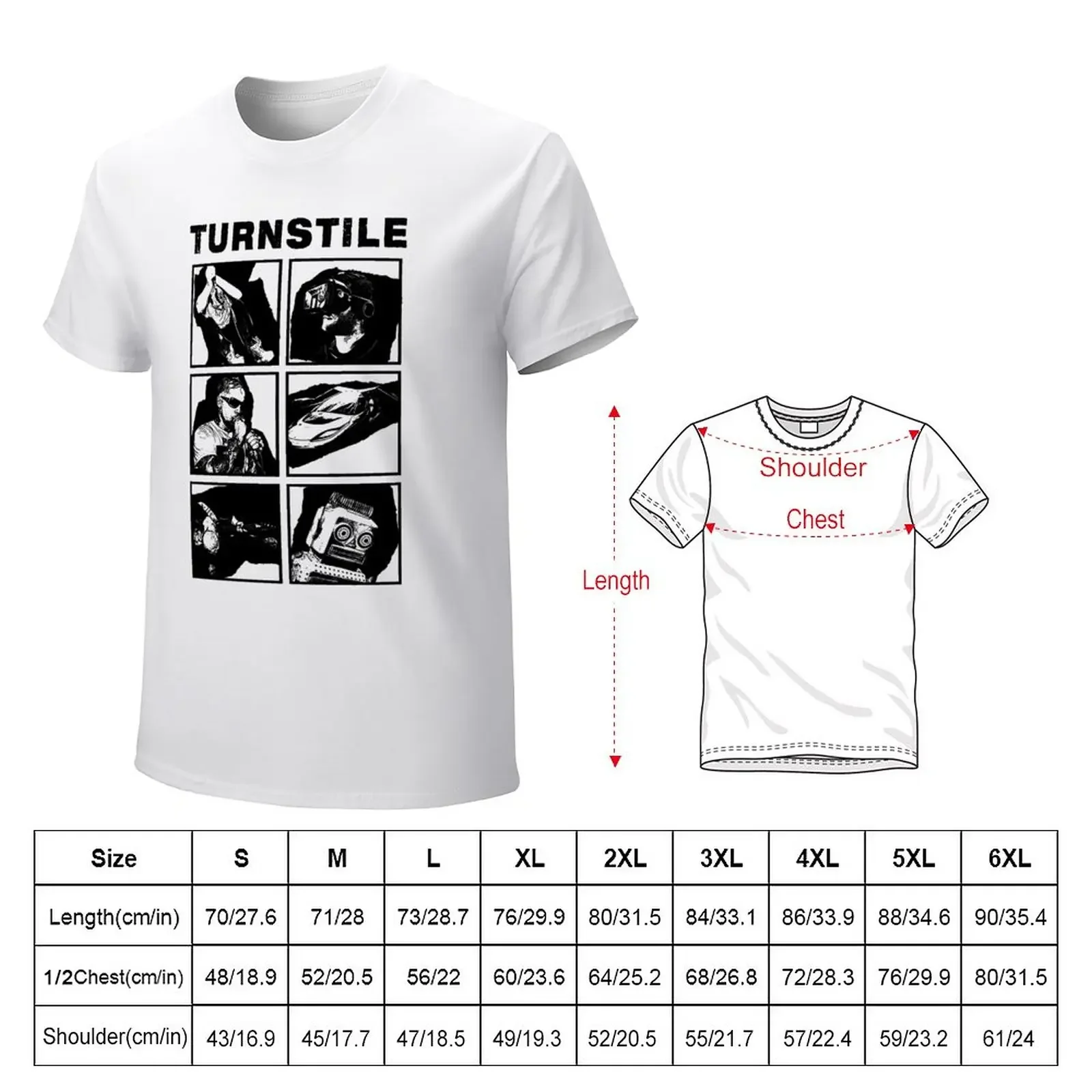 Mens Best Turnstile Gifts For Music Fans T-Shirt quick drying customizeds mens graphic t-shirts funny