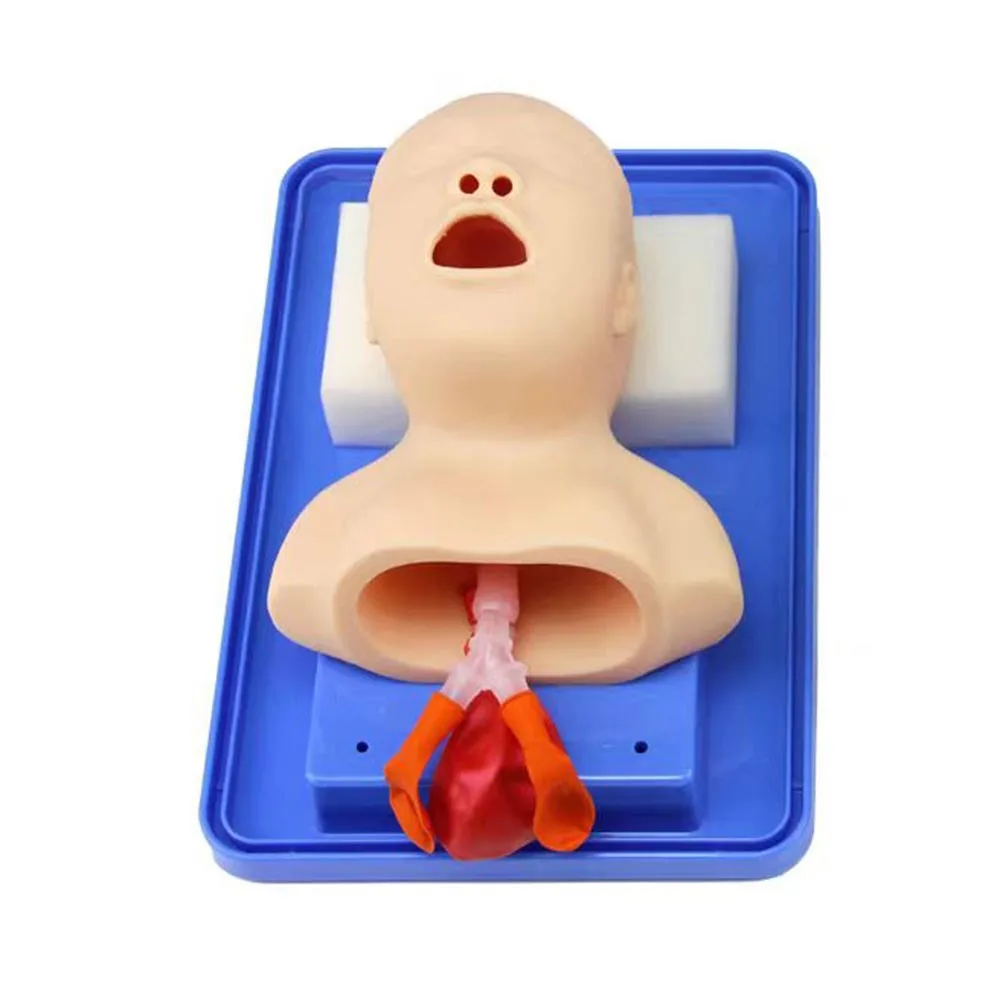 Neonatal Tracheal Intubation Model Infant Analog Double Lung and Stomach Expansion Newborn Tracheal Intubation Simulator