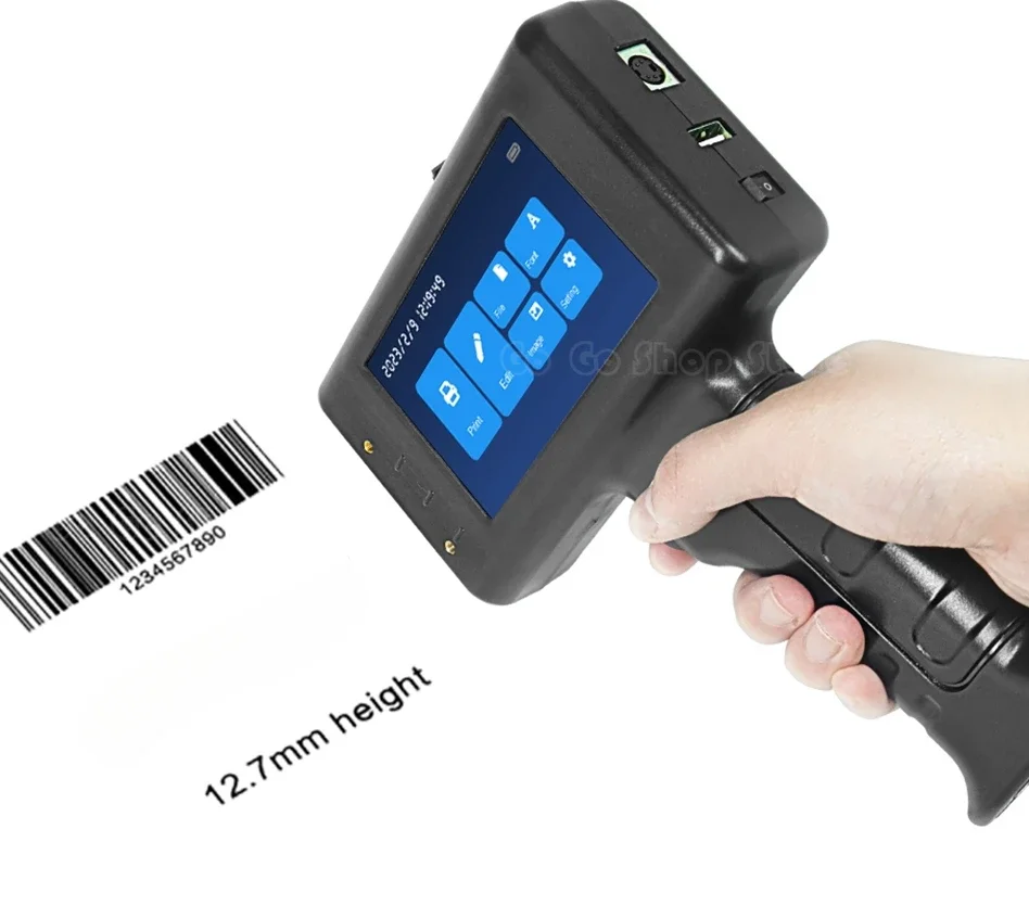 Handheld Thermal Inkjet Printer English Language Production Date Number Logo Expiry Date Label Plastic Hand Jet Printer