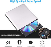 For External Blu Ray DVD Drive USB3.0 Type-C Blu Ray DVD CD Burner Player Slim Optic