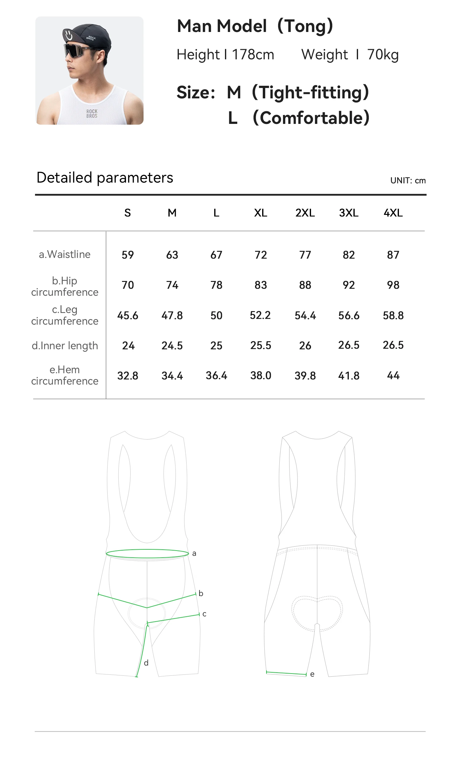 ROCKBROS Fahrrad-Trägerhose Nahtlos Herren Fahrradhose 6 Stunden 500 km Fahrt Sommer MTB Rennradhose Pufferzone Fahrrad-Tights – Detail 12