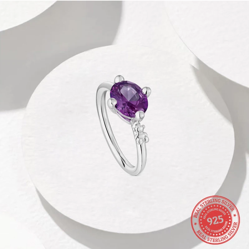 High-quality Spanish silver jewelry, the latest popular niche special design with gemstones and elegant must-have ring gifts